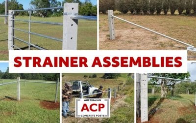 Strength and Durability: Australian Concrete Posts Strainer Assemblies