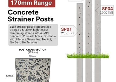 SP04 – Concrete Strainer 170mm x 3m-11x16mm | Australian Concrete Posts ...